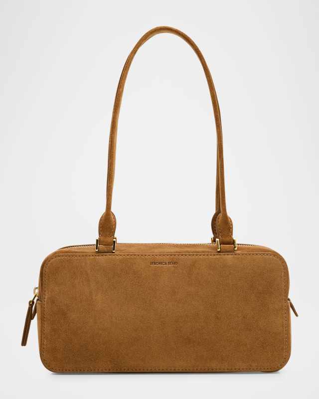 Boxy Suede Shoulder Bag